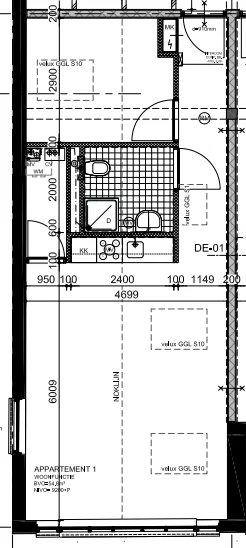 Plattegrond Botersteeg 2A