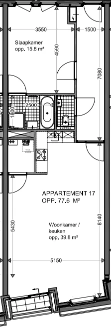 Plattegrond Boterstraat 31V